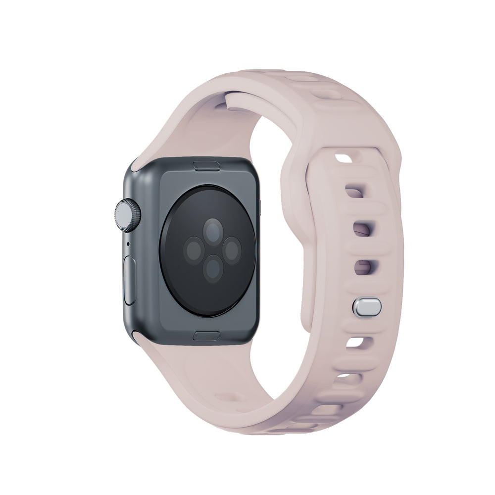 3mk Silicone Watch Strap for Apple Watch 42 / 44 / 45 / 49 mm - beige