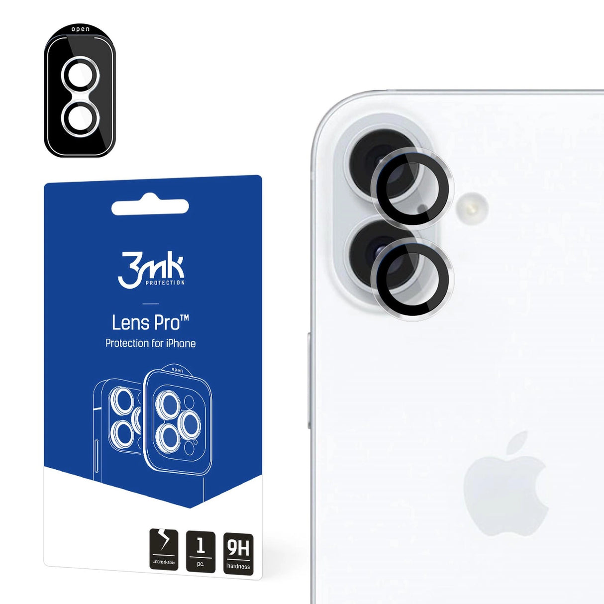 3mk Lens Protection Pro Camera Cover til iPhone 16 / 16 Plus