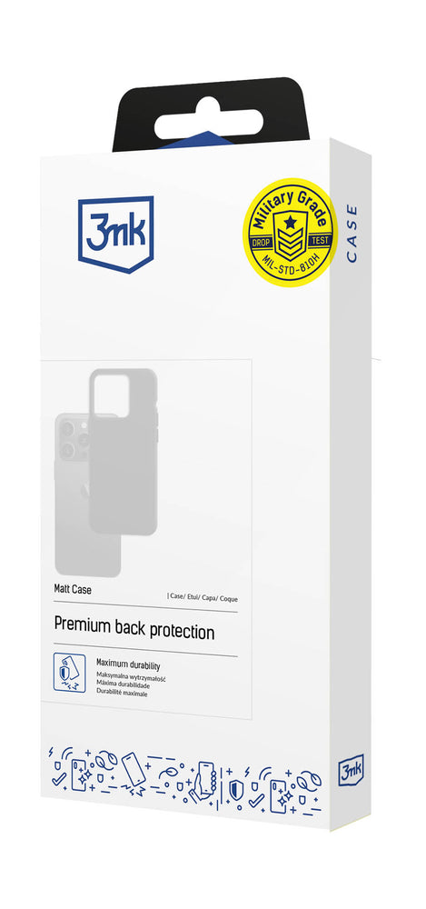 3mk Matt Case til Motorola Edge 50 Neo - sort