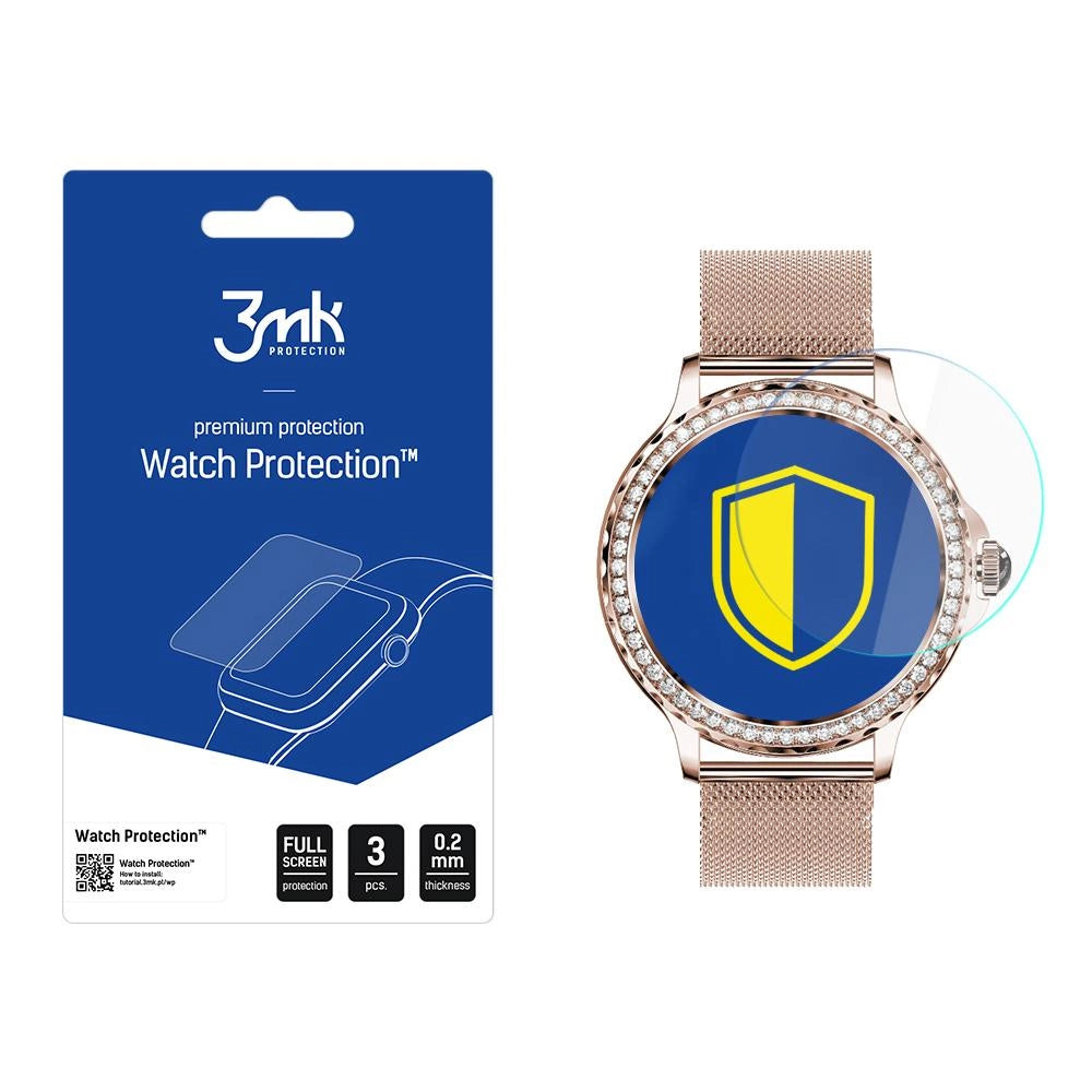 Smartwatch skærmbeskytter 3mk Watch Protection FlexibleGlass for Rubicon RNCF19