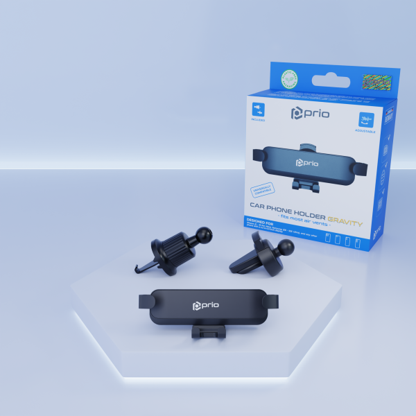 prio Universal Bilholder GRAVITY, Sort