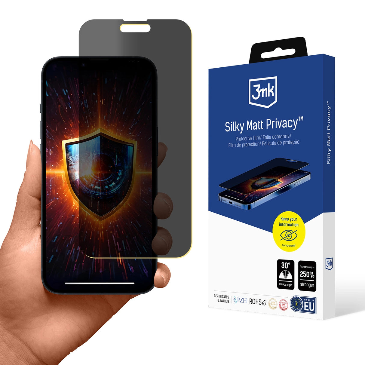 Privacy Film Matte 3mk Silky Matt Privacy til iPhone 14 Pro Max