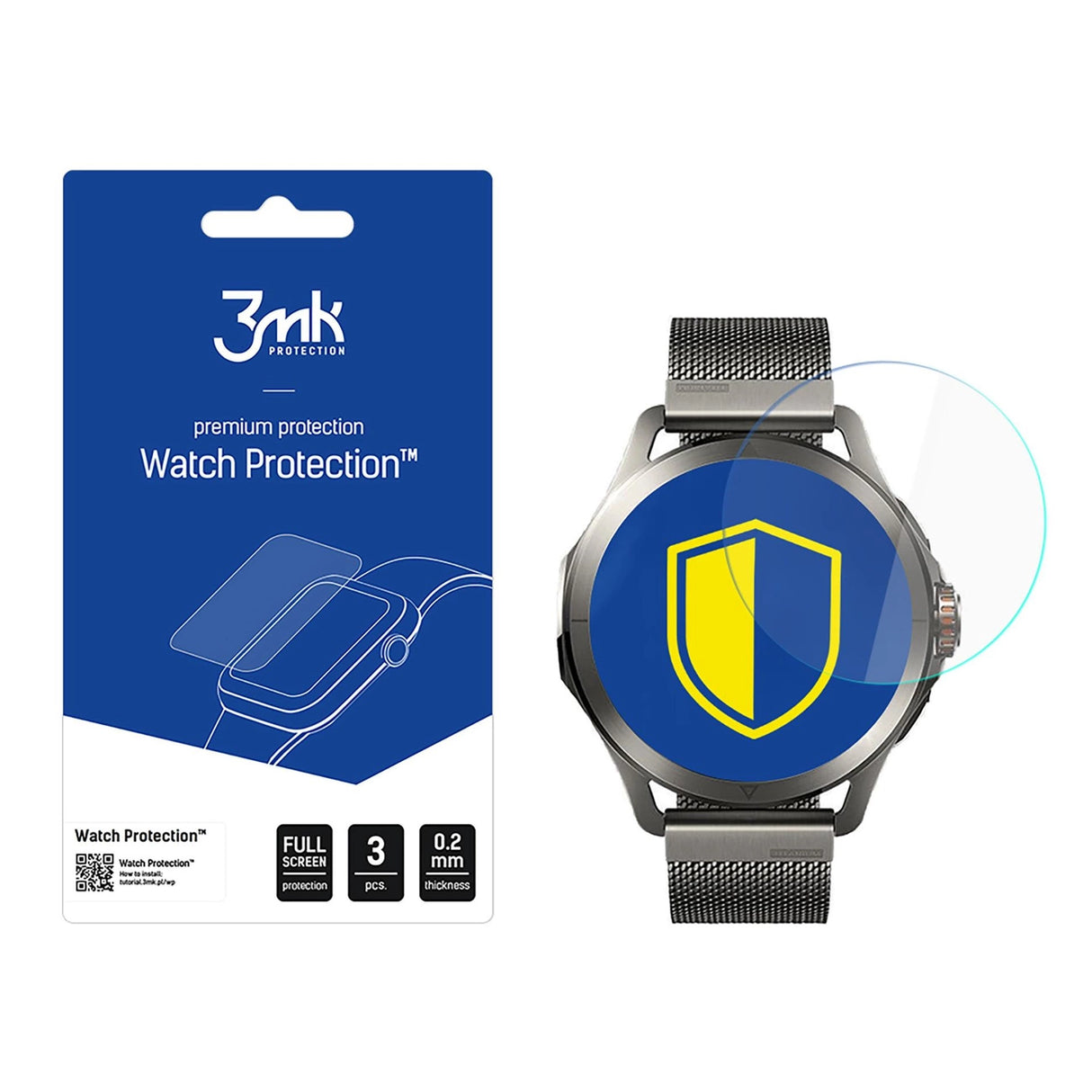 Hybrid Glass 3mk Watch Protection FlexibleGlass til Xiaomi Watch S4 Sport