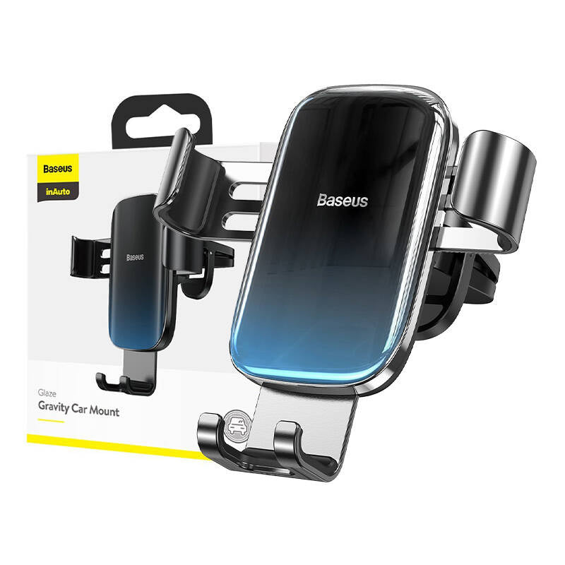 Baseus Glaze-gravitationsvognsholder til ventilationsnet, aluminium (sort)