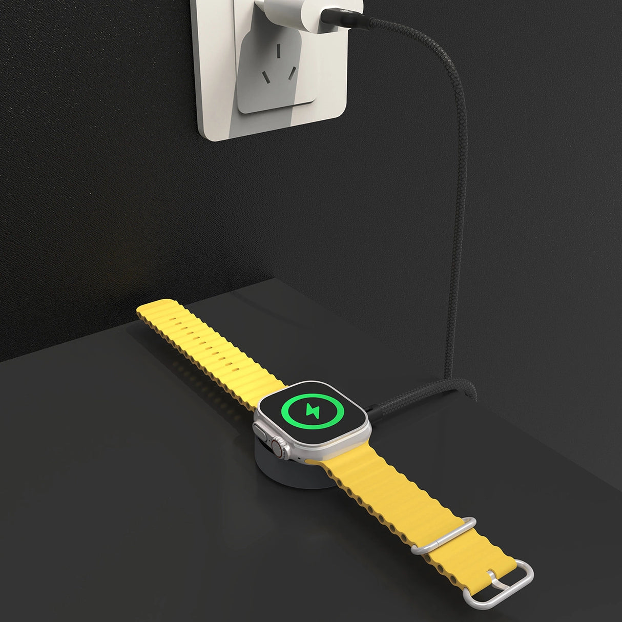 Dudao A12C Induktiv oplader til Apple Watch 1.2m - sort