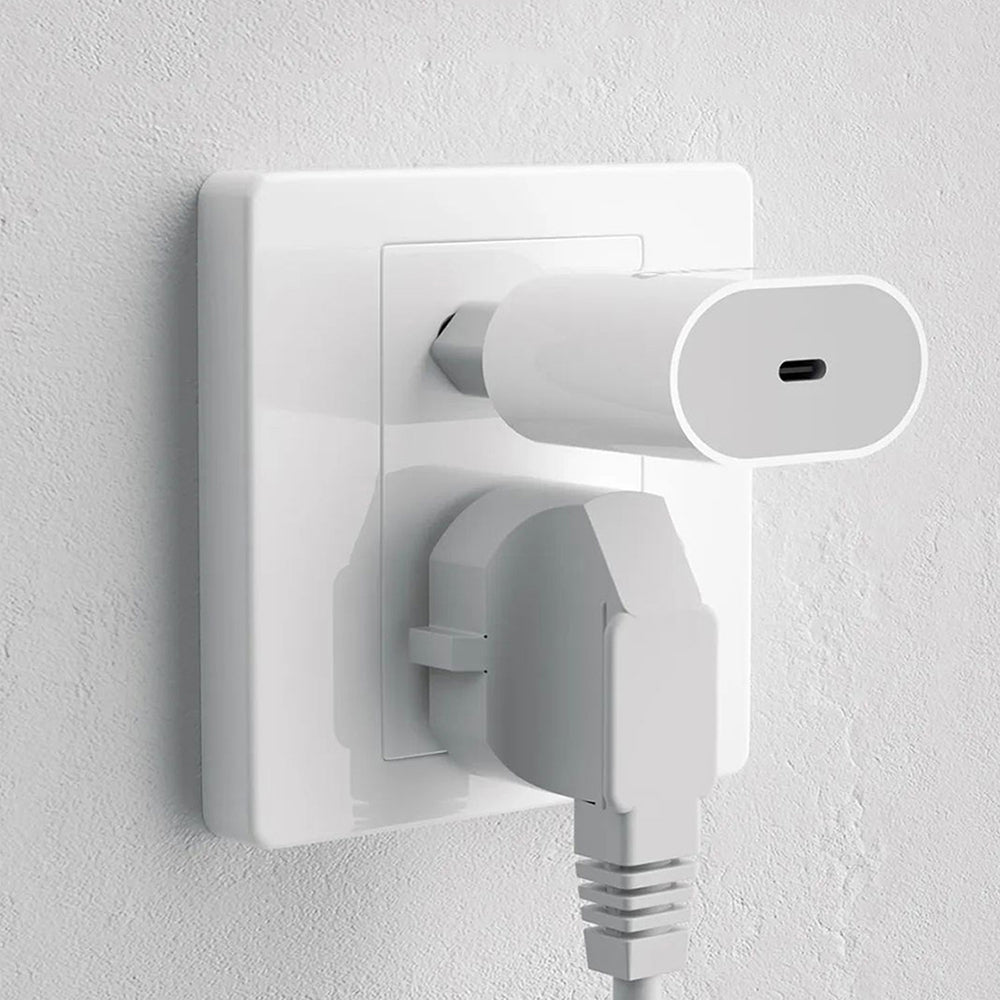 Dudao A14EUC PD 20W USB-C Wall Charger med kabel - hvid