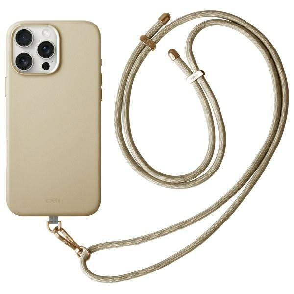 Uniq Coehl Muse Magnetisk opladningsfodral til iPhone 16 Pro Max - Beige