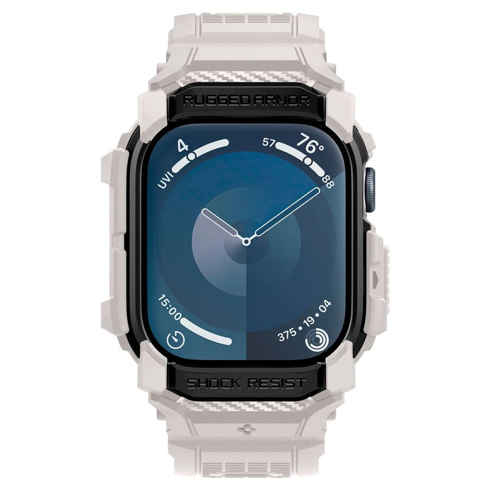 Spigen Rugged Armor Pro Strap til Apple Watch 10 (46MM) - Beige