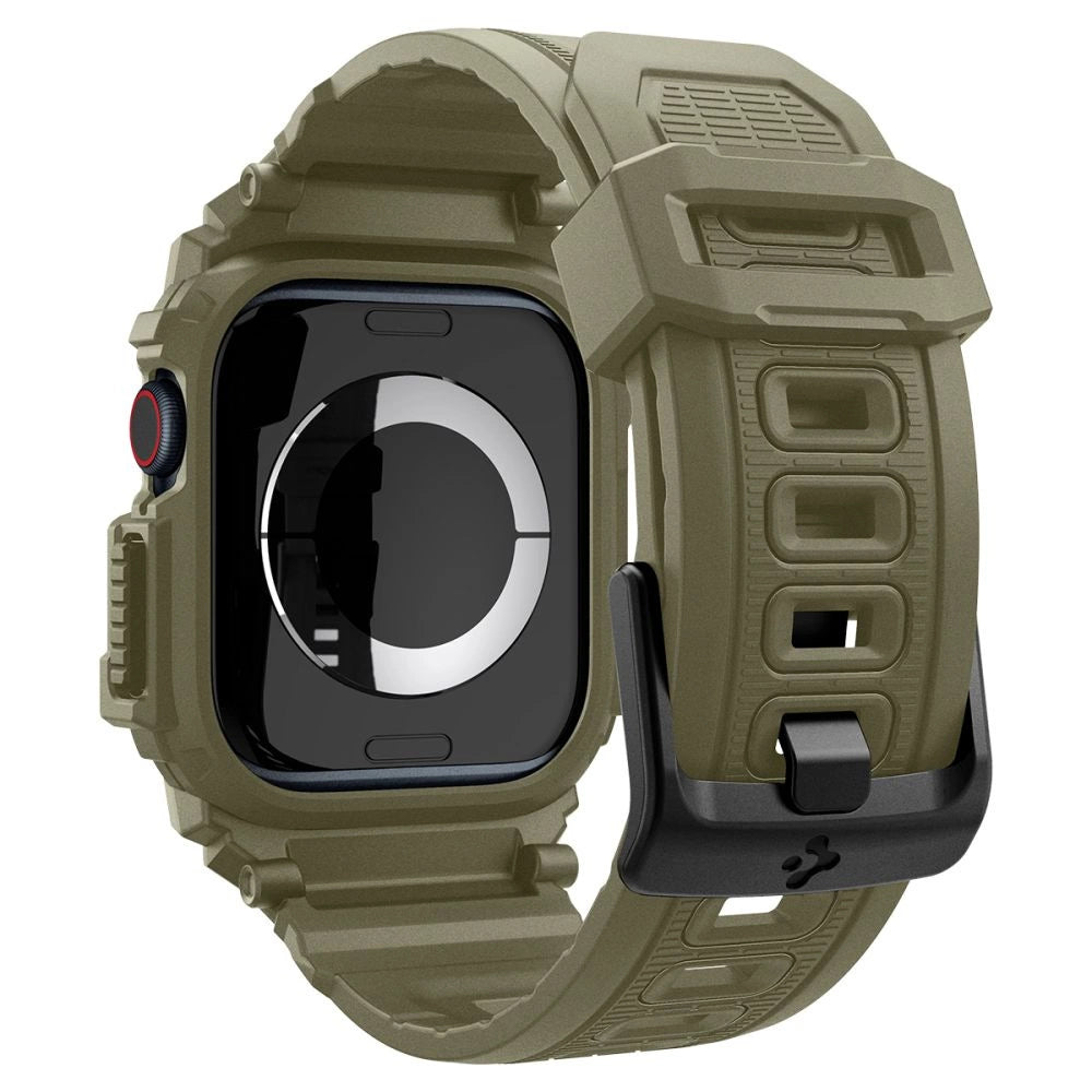 Spigen Rugged Armor Pro Strap til Apple Watch 10 (46MM) - Grøn