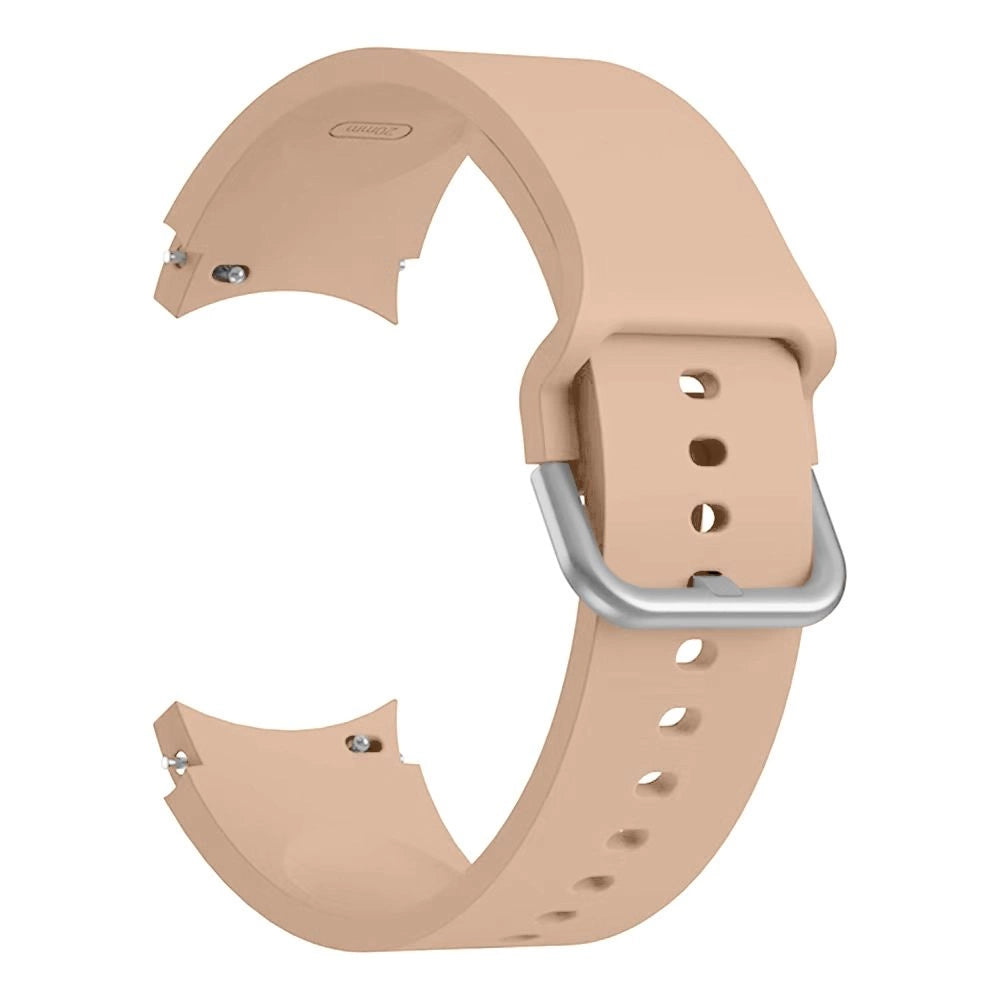 Tech-Protect Silicone Strap til Samsung Galaxy Watch 4 / 5 / 5 Pro / 6 / 7 / FE - Beige