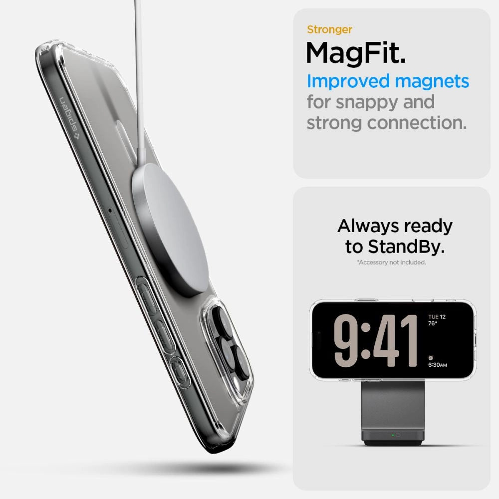 Spigen Ultra Hybrid T Mag MagSafe Case til iPhone 16 Pro Max - Hvid