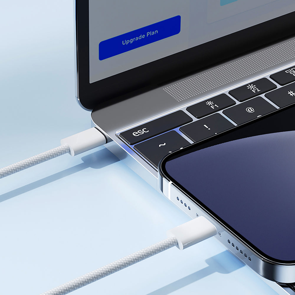 Joyroom S-A45 Ben serie 30W kabel (USB-C - Lightning) flettet 1m - hvid