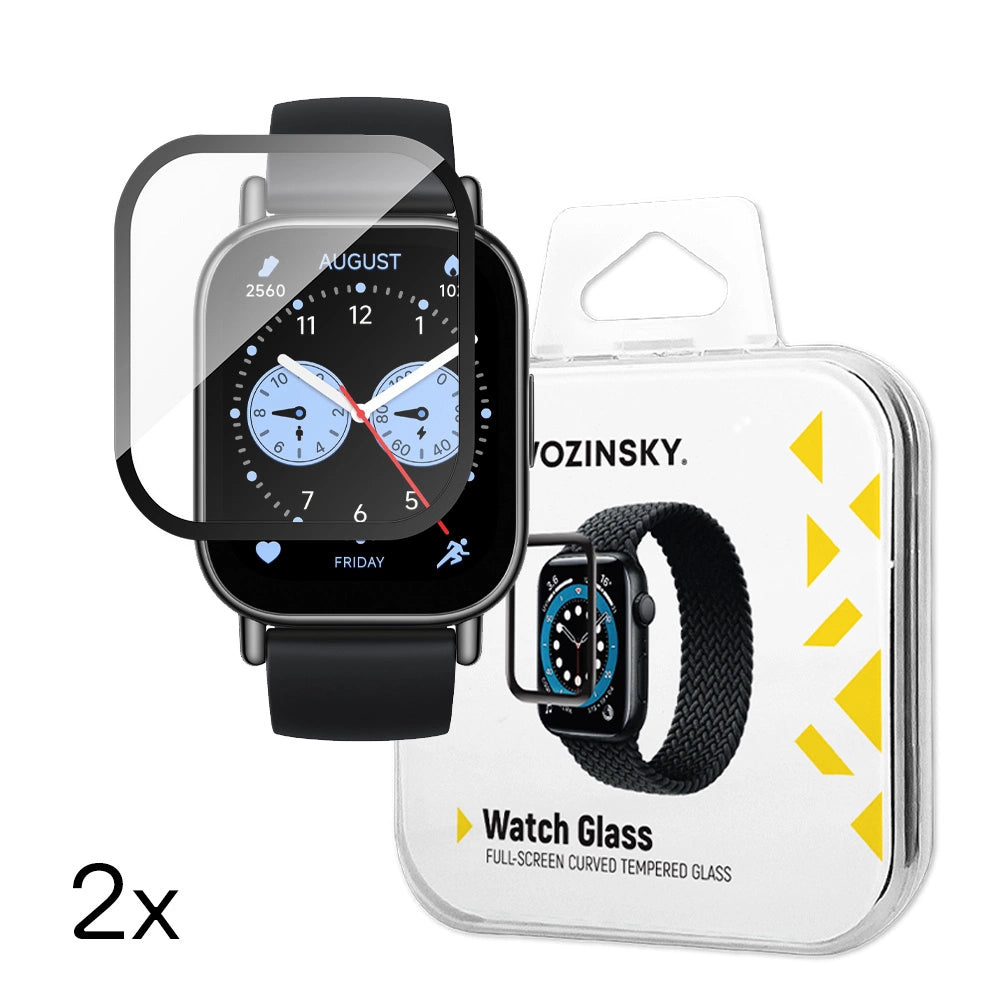 Wozinsky Full Glue tempereret glas til Xiaomi Redmi Watch 5 Lite (2 st.)