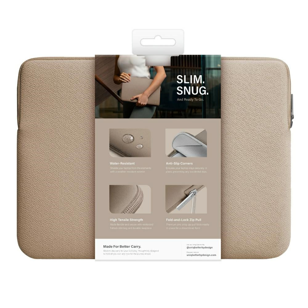 Uniq Neopren bærbar bærbar 14" Cypern Vandtæt - brun