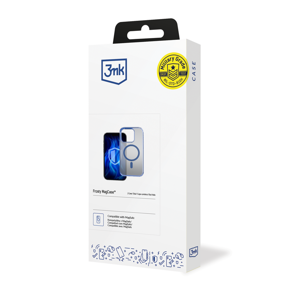 3mk Frosty MagCase Blue Case til Apple iPhone 15 Pro - Blå