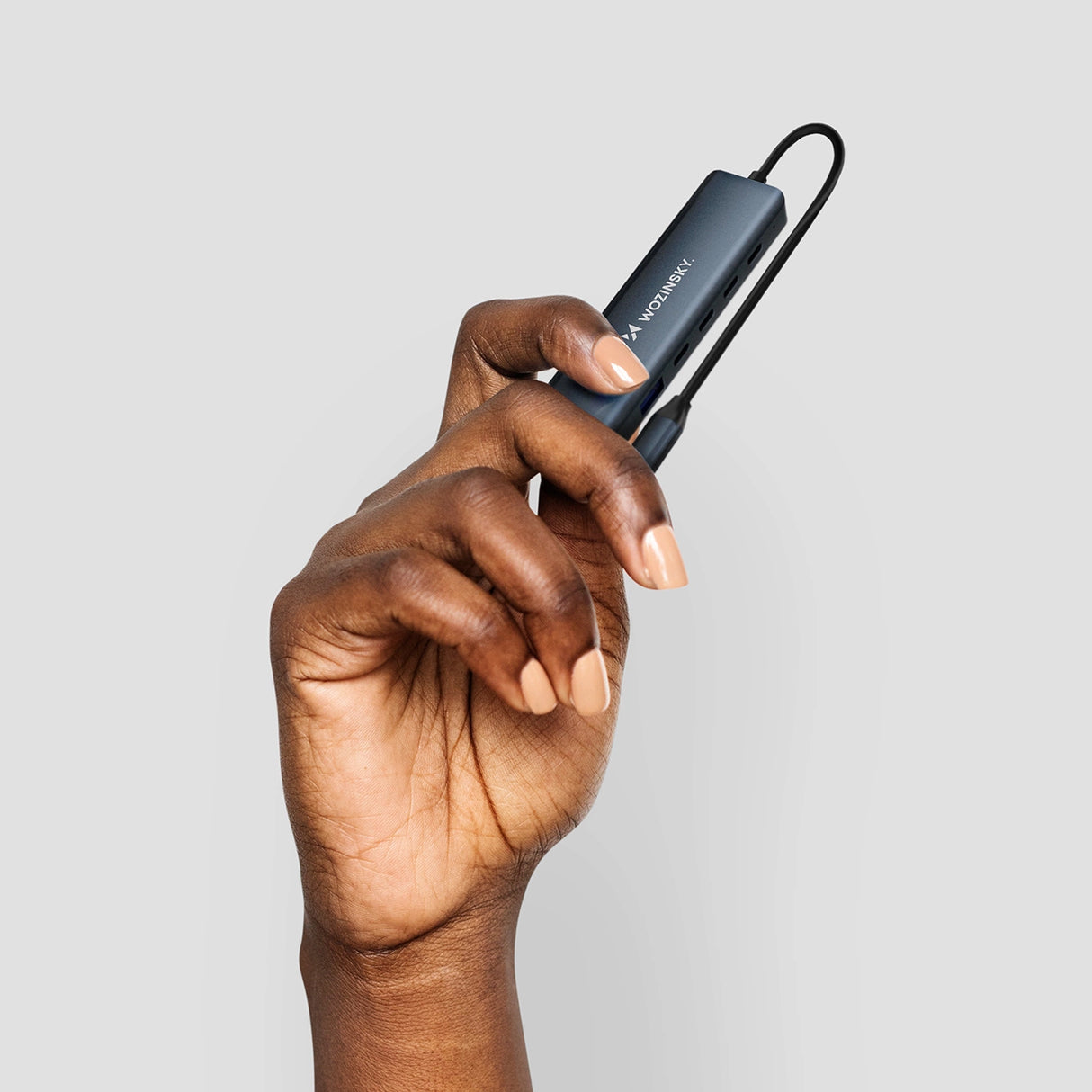 USB-C 6 i 1 Hub Wozinsky WHBC10Y4S Multifunktionel, Aluminium, med 25 cm Kabel - Grå