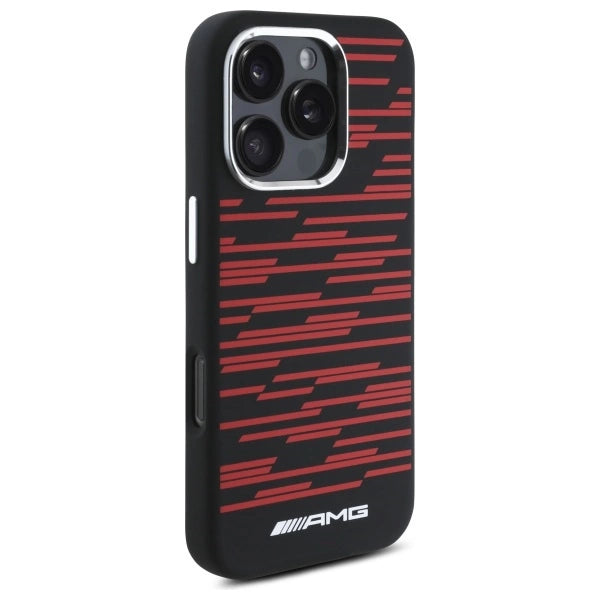 AMG Silicone Graphics MagSafe case for iPhone 16 Pro - black