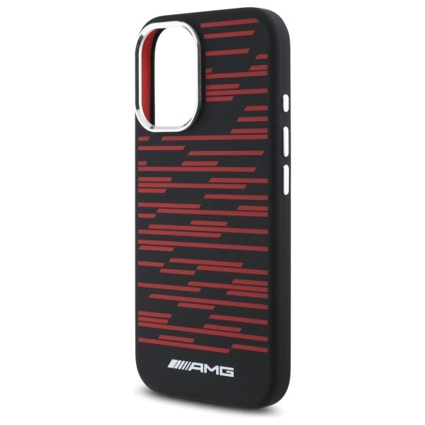 AMG Silicone Graphics MagSafe case for iPhone 16 - black