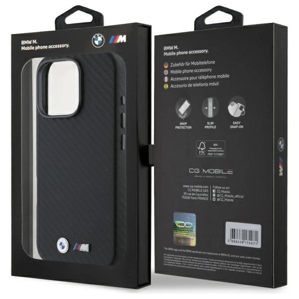 BMW Carbon Wrapped Metal iPhone 16 Pro Max Case - sort