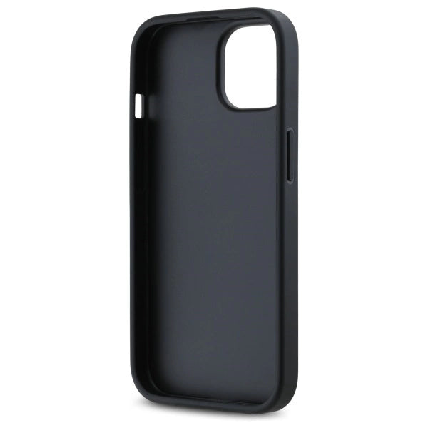DKNY Quilted Stack Logo iPhone 15 Case - Black