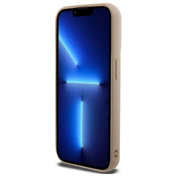 DKNY Quilted Stack Logo iPhone 15 Pro Max Case - Beige