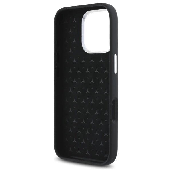 Mercedes Silicone Tonal Logo MagSafe iPhone 16 Pro Max Case - Black