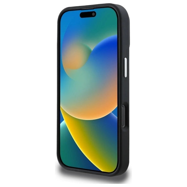 Guess GUHMP16XPGTSPSK iPhone 16 Pro Max 6.3" sort/sort hardcase Grained Triangle MagSafe