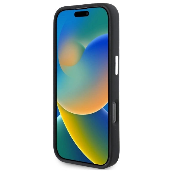 Mercedes MEHMP16L23SUVSK iPhone 16 Pro 6.3" black/black hardcase Silicone Vertical Tonal Stripes MagSafe