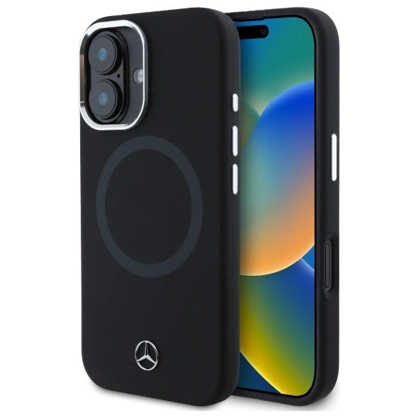 Mercedes MEHMP16S23SUTTK iPhone 16 6.1" sort/sort hardcase Silikon Tonal Logo MagSafe