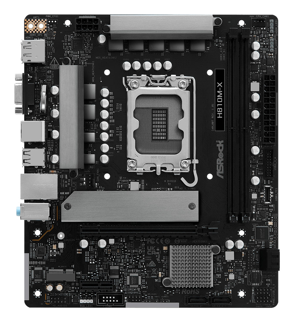 ASRock H810M-X Micro-ATX LGA1851