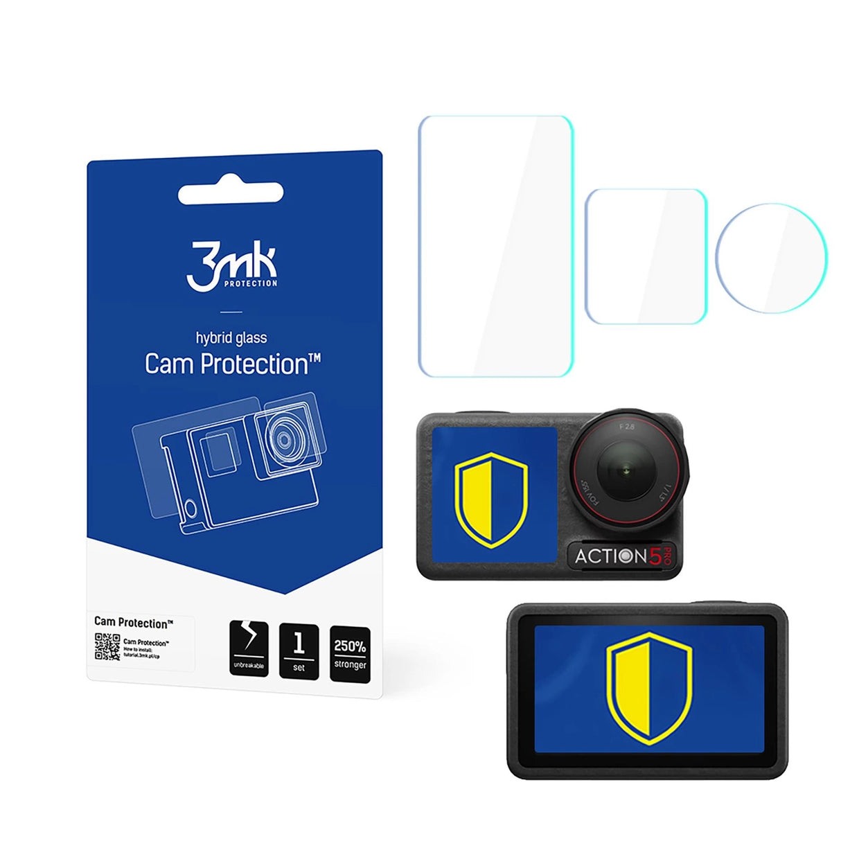 3mk Cam Protection Glass til DJI Osmo Action 5 Pro