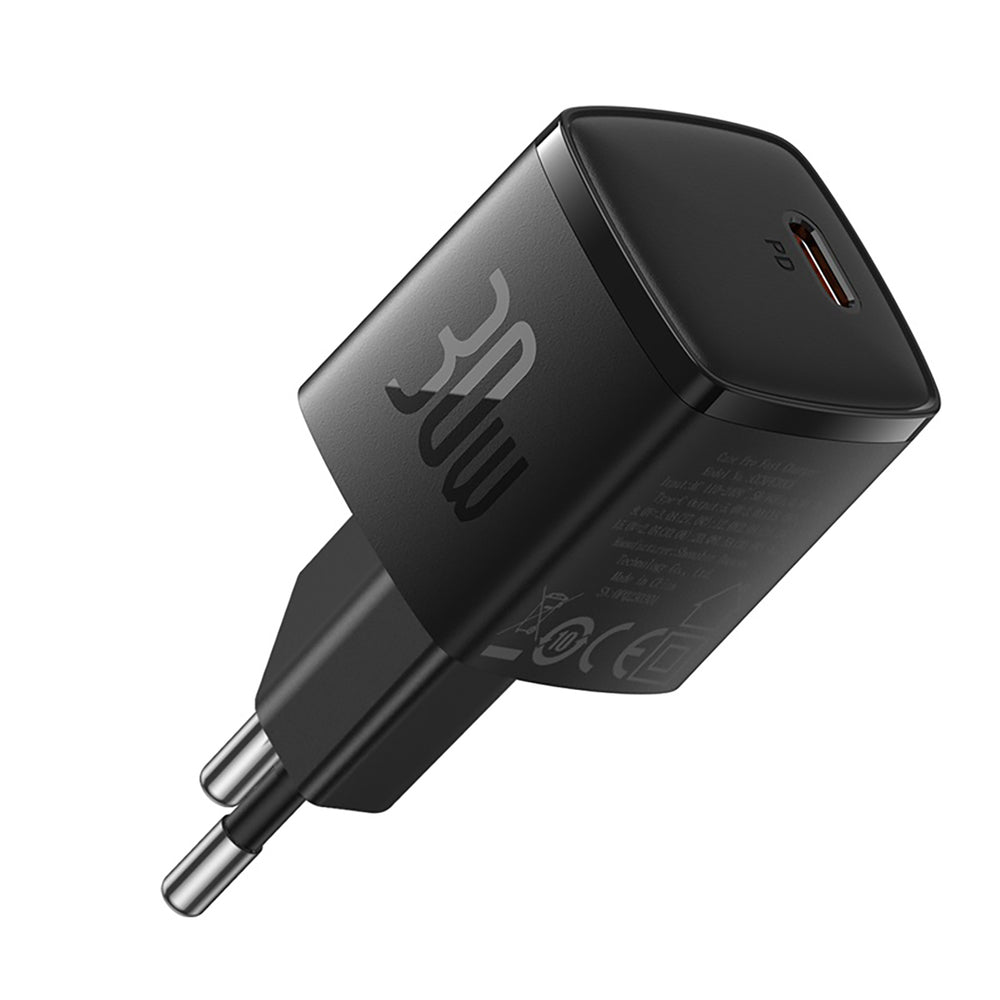 Baseus Cube Pro 30W USB-C Wall Charger - sort