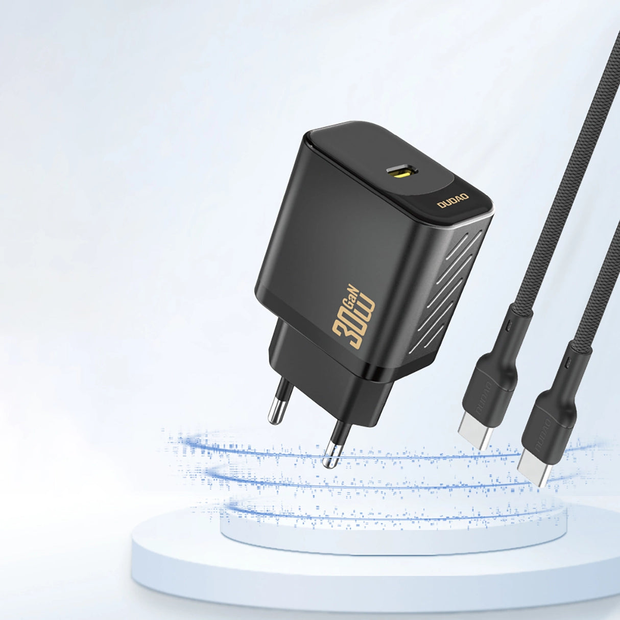 Dudao A27P 30W PD GaN USB-C Wall Charger - Black