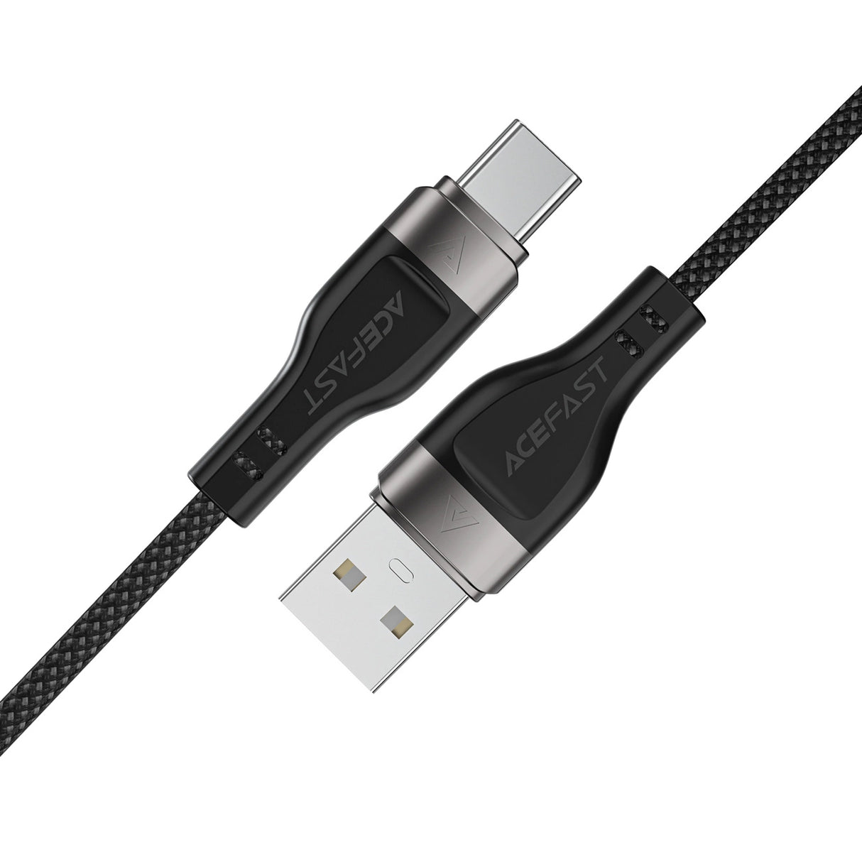 Acefast C11-04 USB-A - USB-C 3A Kabel 1,2 m Magnetisk Tråd - sort
