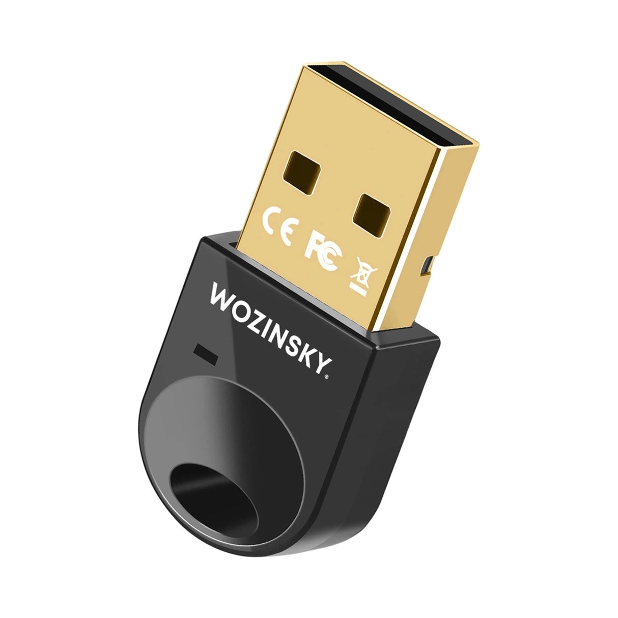 Mini Bluetooth 5.4 Adapter Wozinsky WUSB54YS USB-A Receiver Transmitter til Computer - sort