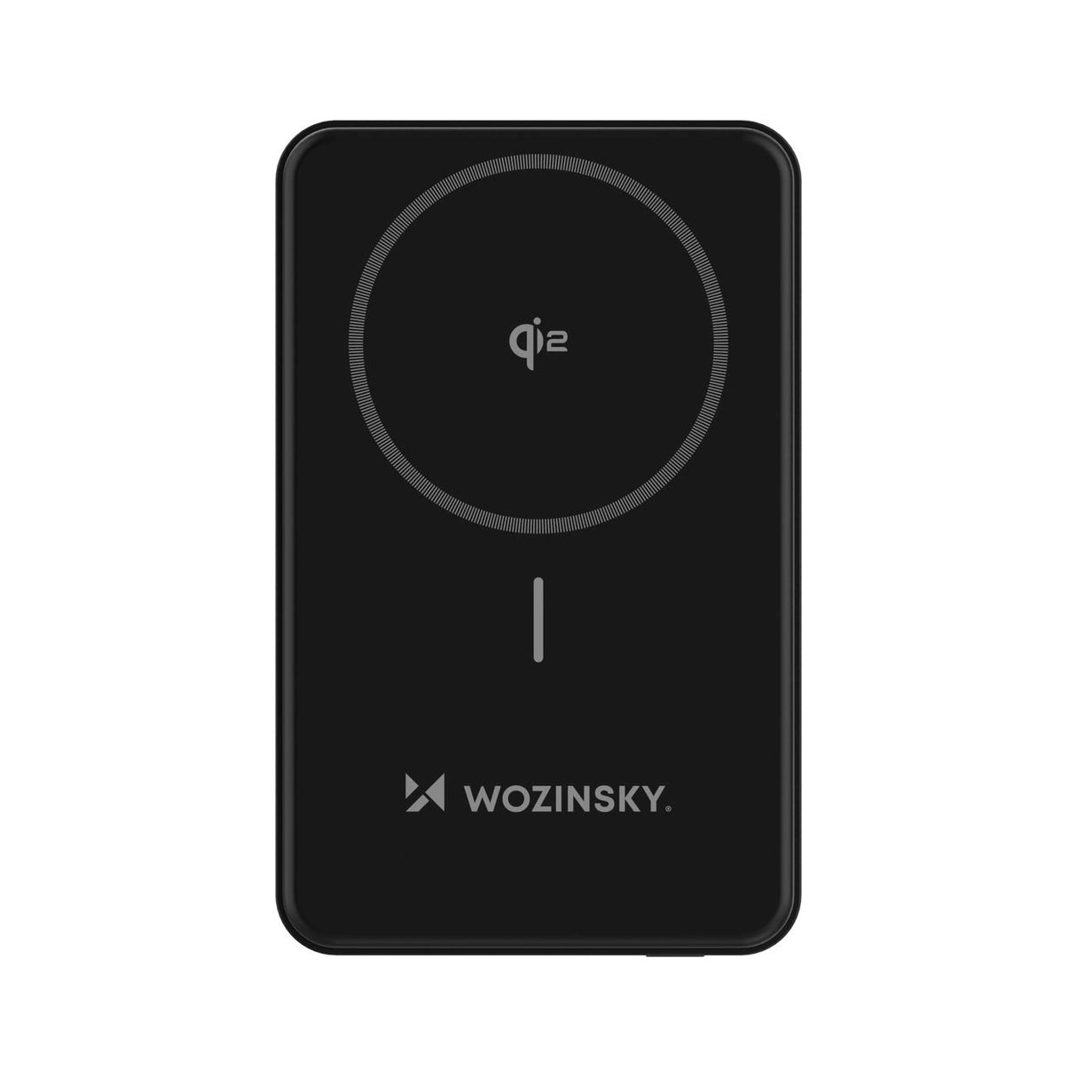 Powerbank Wozinsky WLWP-10KA0Y3S 22.5W PD Qi2 10000 mAh, med stativ, 1x USB-A, 1x USB-C - sort