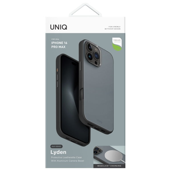 Uniq Lyden DS iPhone 16 Pro Max 6.9" Magclick Opladningsakse blå-sort/vasket blå-sort