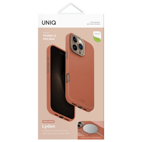 Uniq Lyden iPhone 16 Pro Max 6.9 Magclick opladning terrakotta