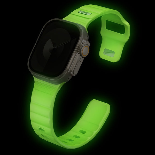 Uniq Stride SE Apple Watch rem 49/46/45/44mm FKM Gummi Strap lume