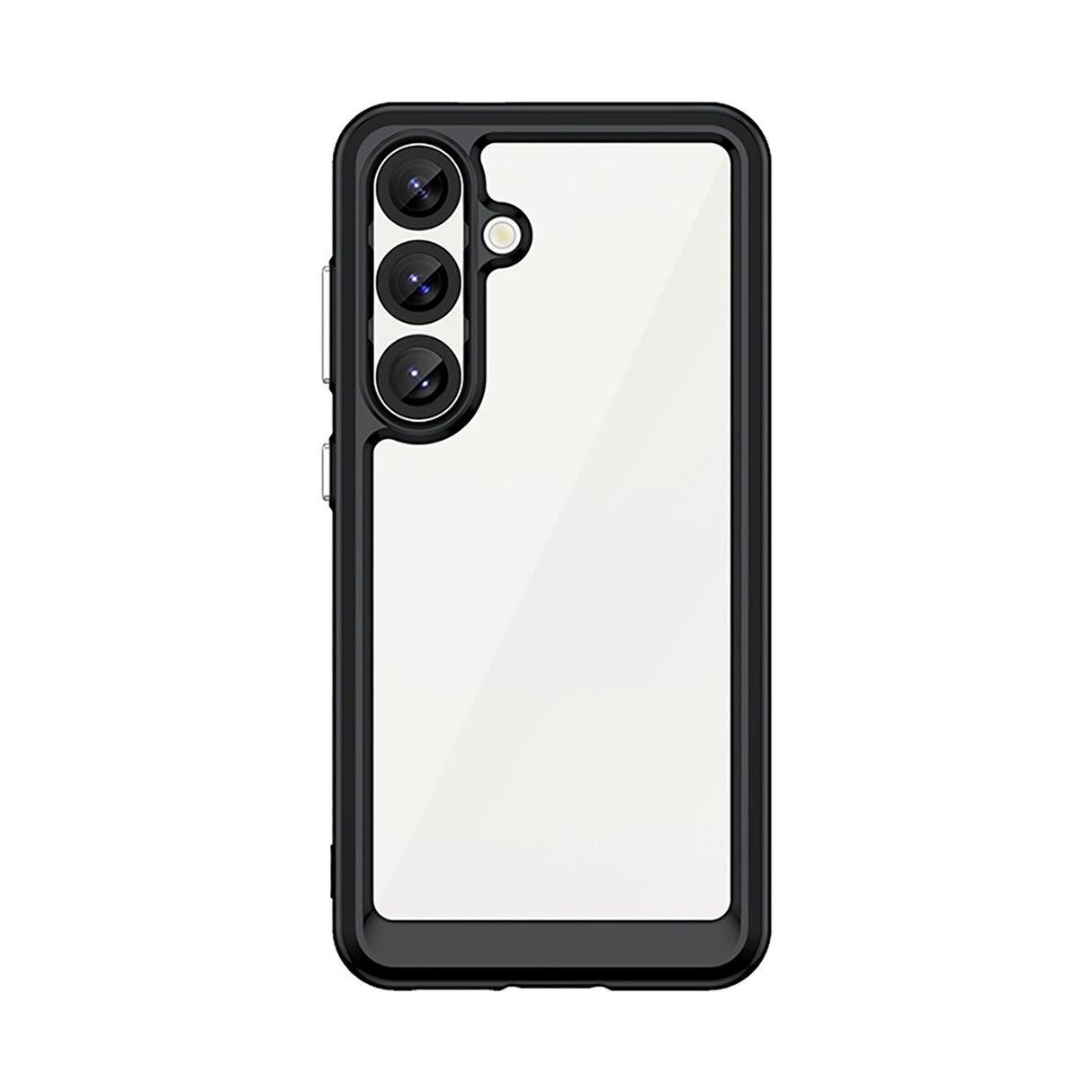 Udendørs rumkasse med gelramme til Samsung Galaxy S25 - sort