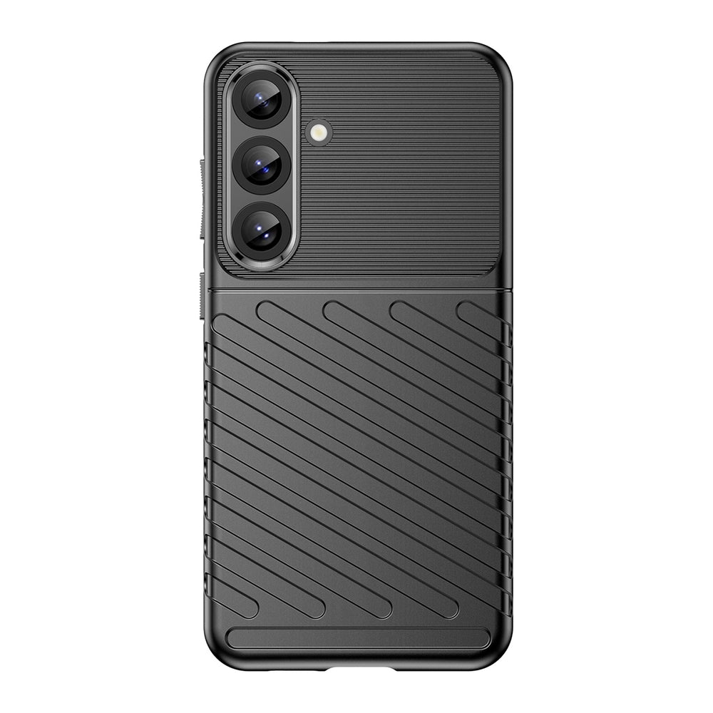 Thunder Case til Samsung Galaxy S25+ Silicone Armored Cover - sort