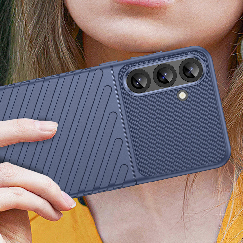 Thunder Case til Samsung Galaxy S25+ Silicone Armored Cover - Blå