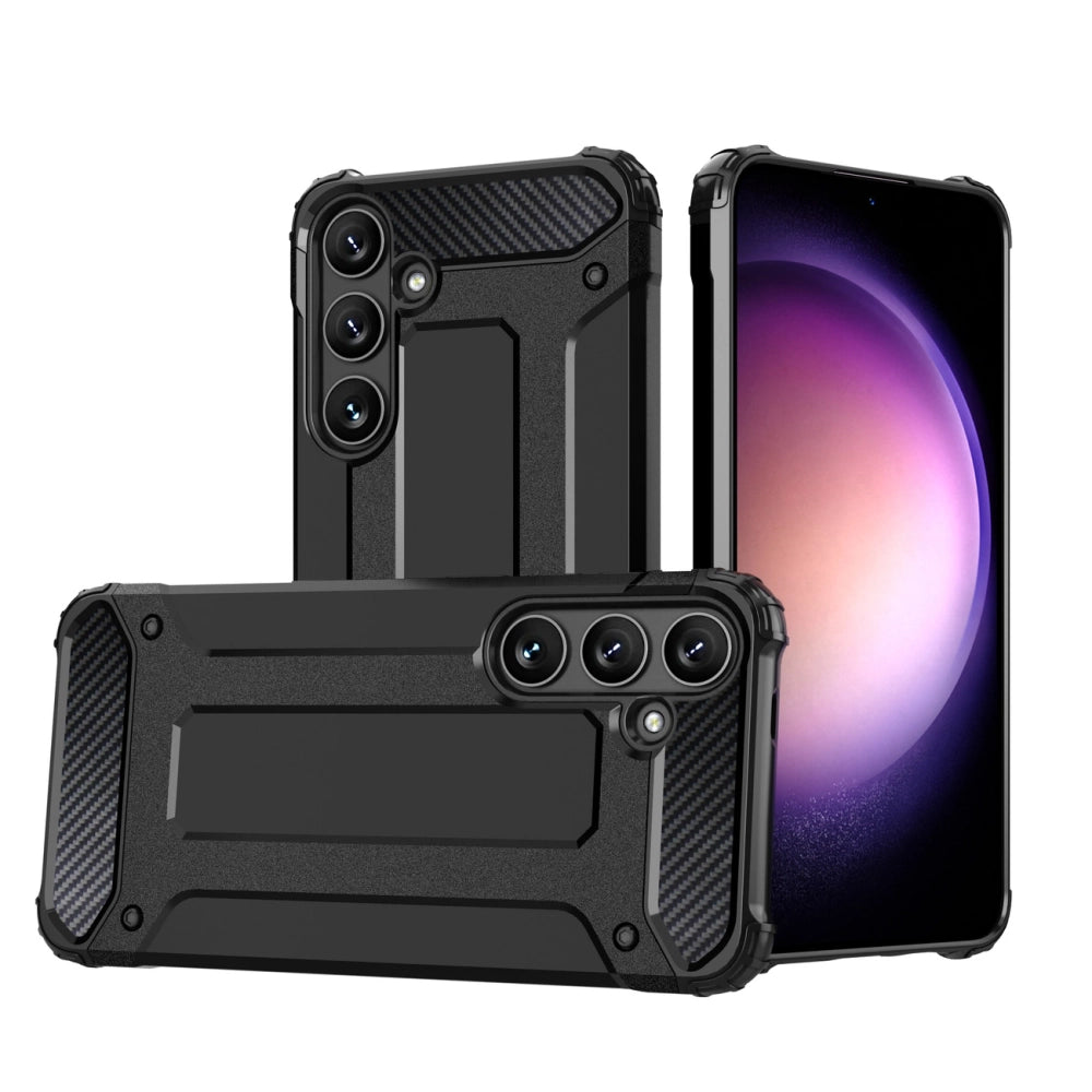 Hybrid Armor Case til Samsung Galaxy S25+ - sort
