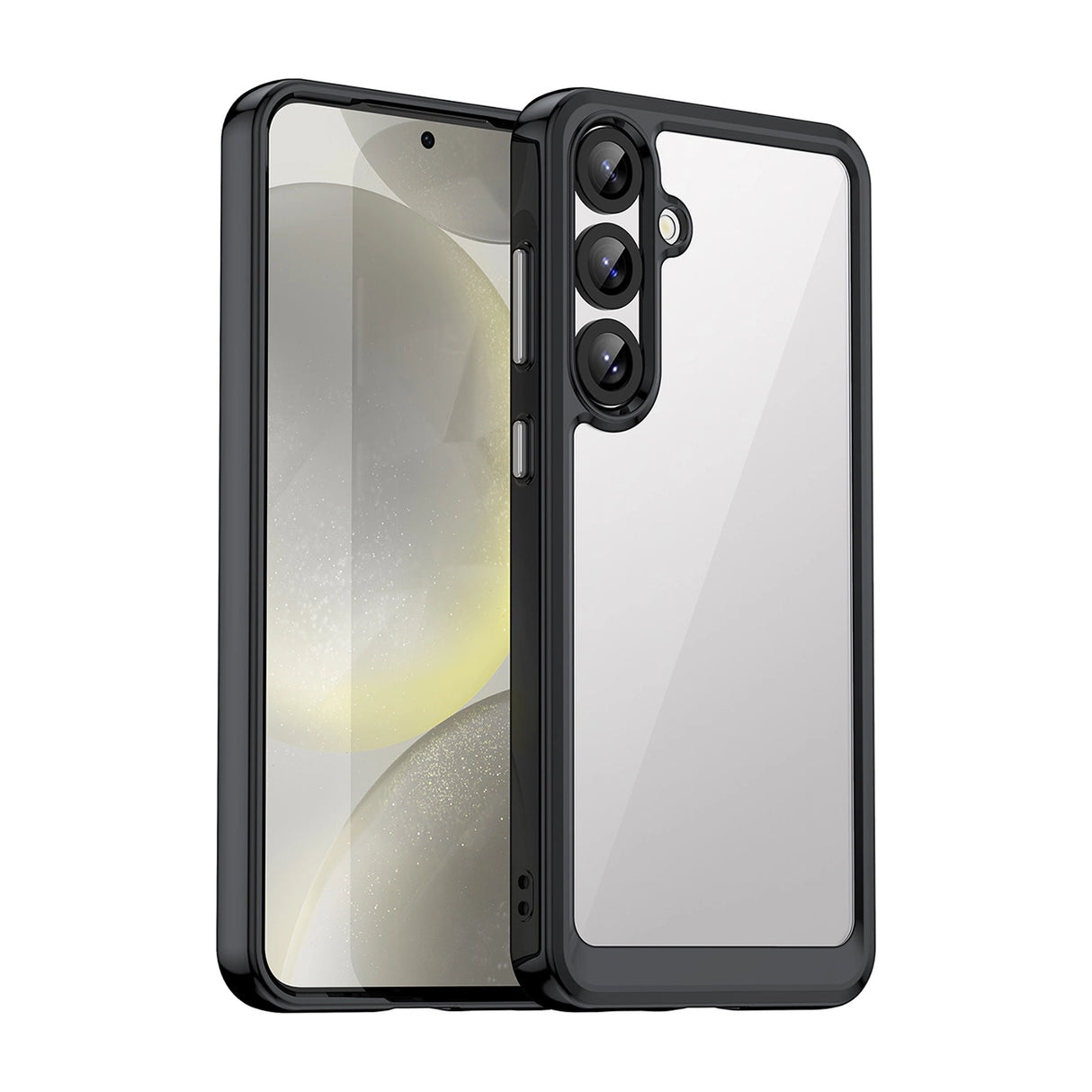 Udendørs rumkasse med gelramme til Samsung Galaxy S25+ - sort