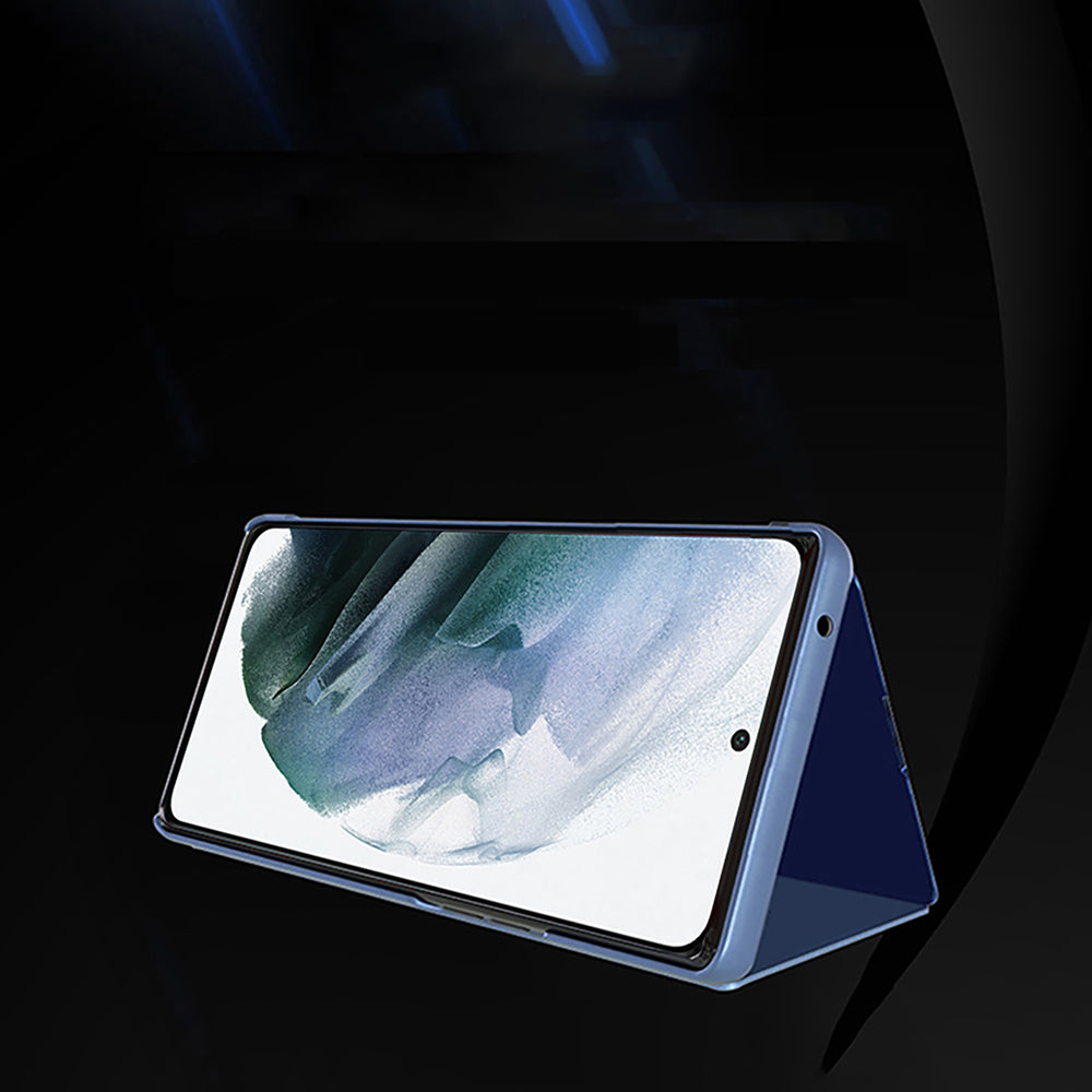 Clear View Case til Samsung Galaxy S25 Ultra Flip Cover - Blå