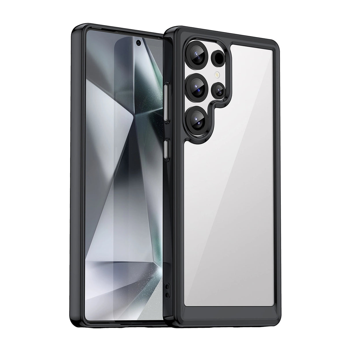 Udendørs rumkasse med gelramme til Samsung Galaxy S25 Ultra - sort
