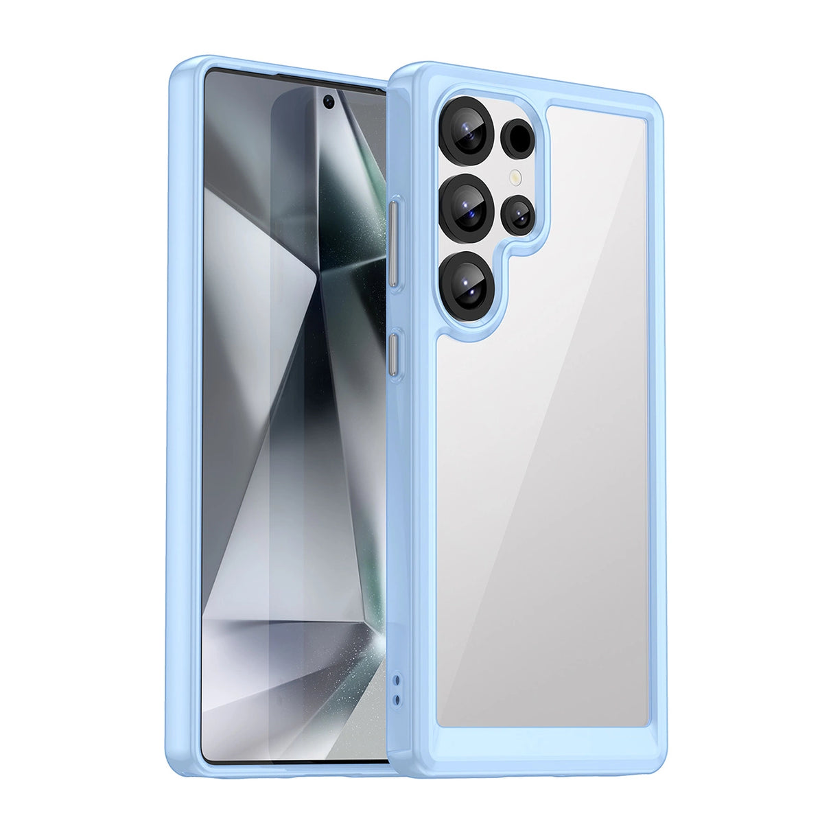 Udendørs rumkasse med gelramme til Samsung Galaxy S25 Ultra - Blå