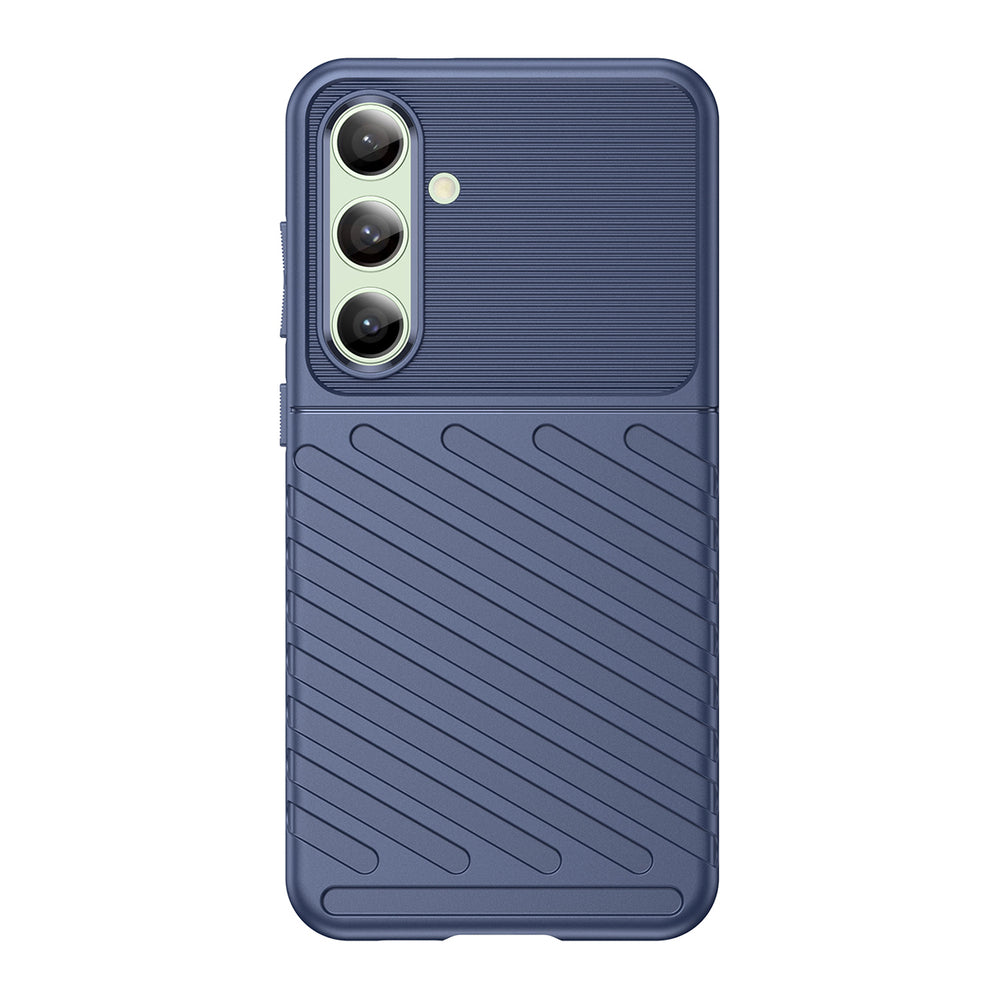 Thunder Case til Samsung Galaxy S24 FE silikone rustning cover - blå