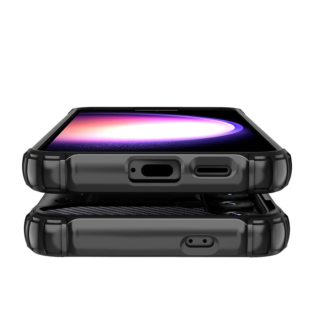 Hybrid Armor Case til Samsung Galaxy A16 / A16 5G Armored Hybrid Case - sort