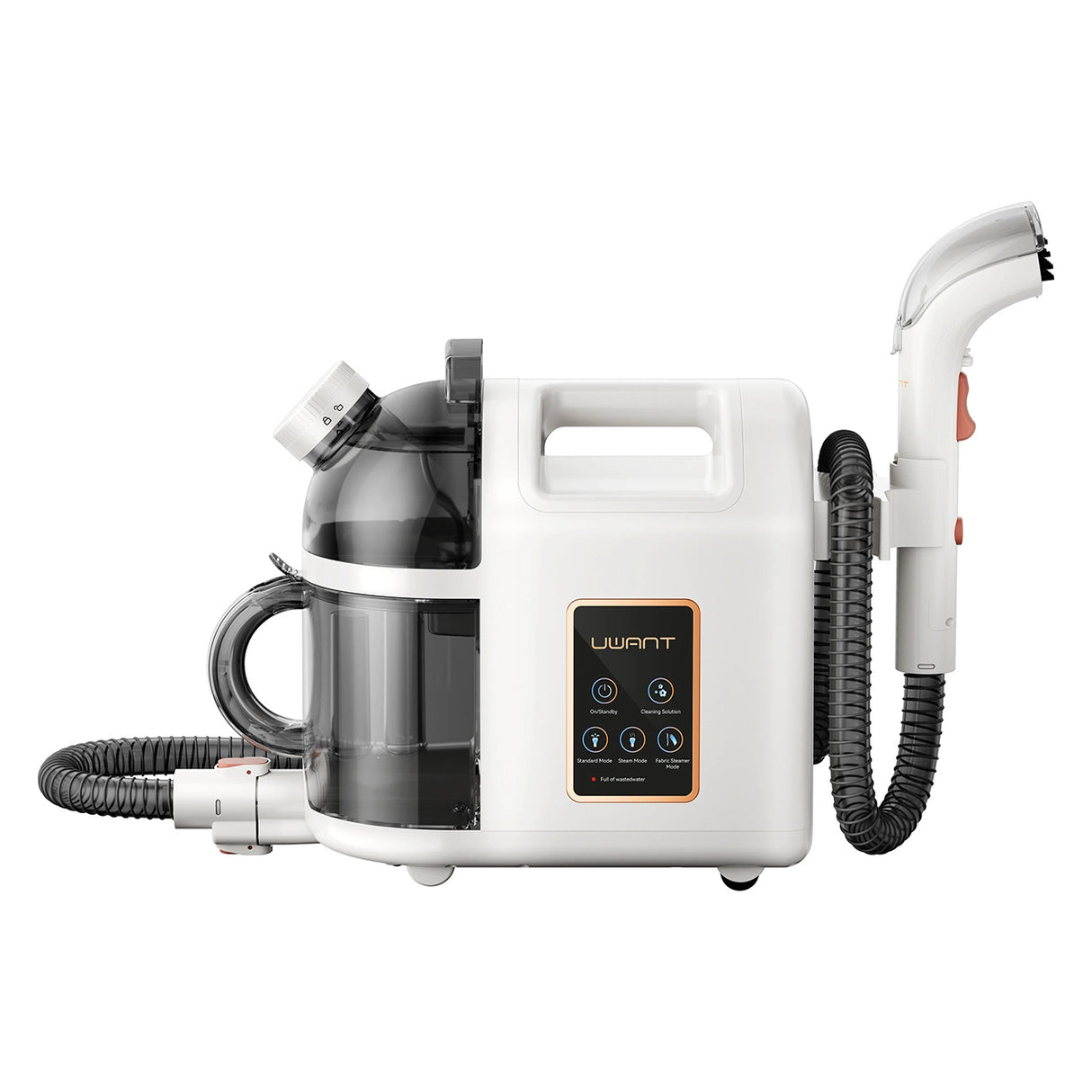 UWANT B200 12000Pa 1900W vaskestøvsuger med Deep Cleaning damprensningsfunktion - hvid